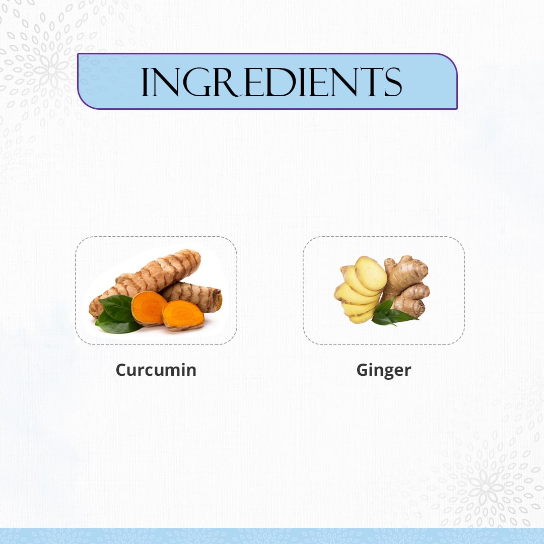 Ingredients of Preserva Wellness Arthroblast Capsules. (Curcumin & Ginger)