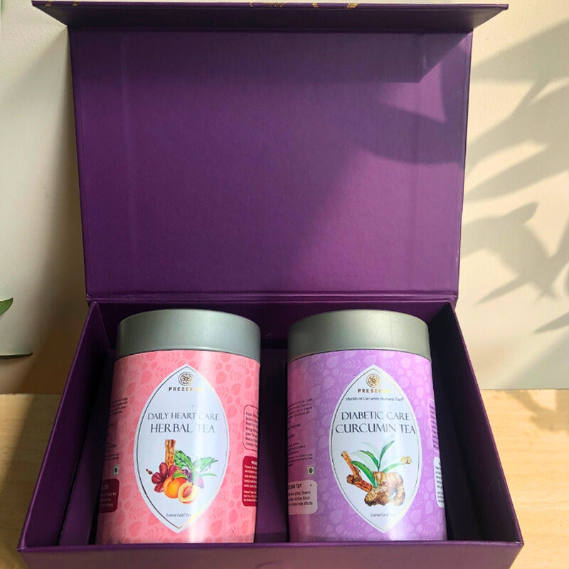 Purple Tea Gift Box with two teas by Preserva Wellness