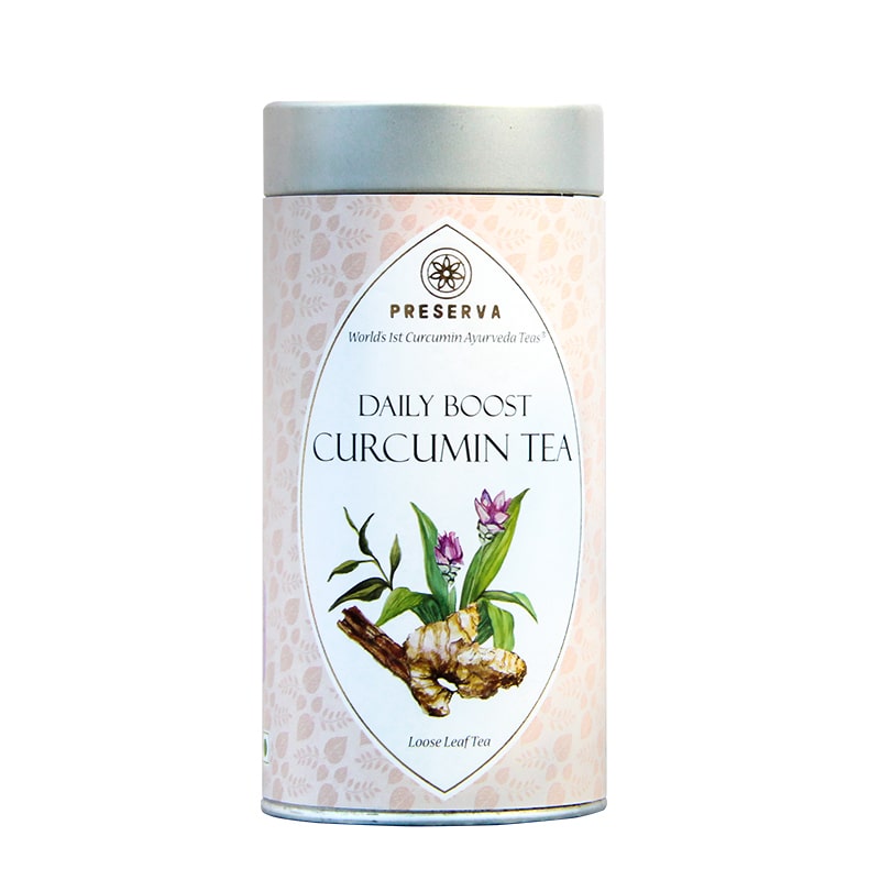 Preserva Wellness Daily Boost Tea Box on a white background.