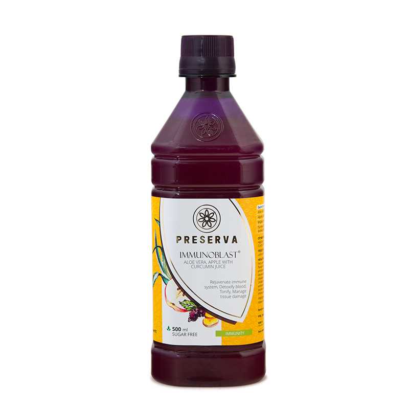 Preserva Wellness Immunoblast Juice container on a white background.