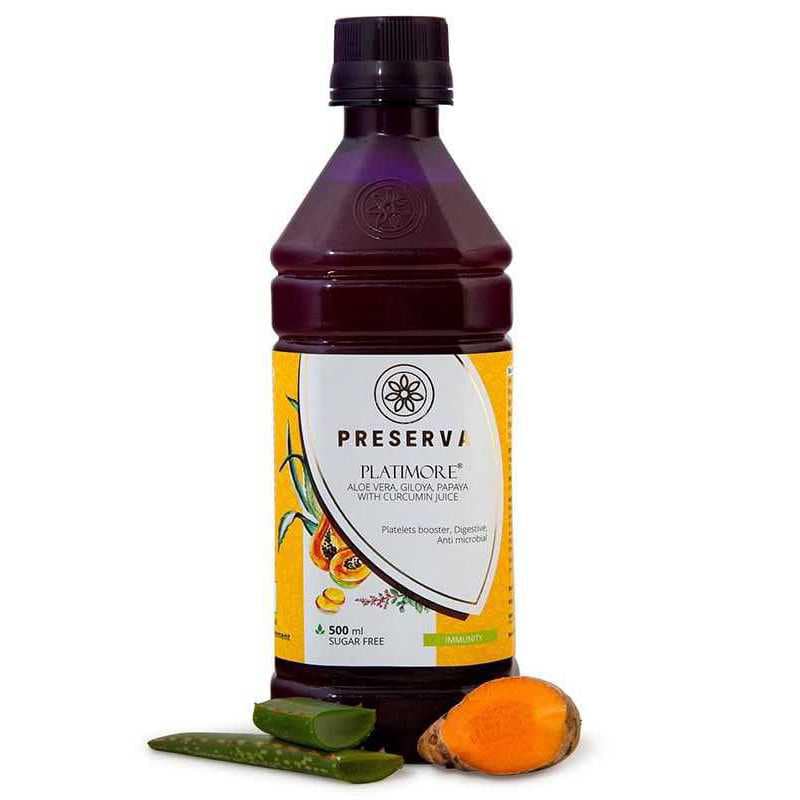 Preserva Wellness Platimore Juice on a white background.