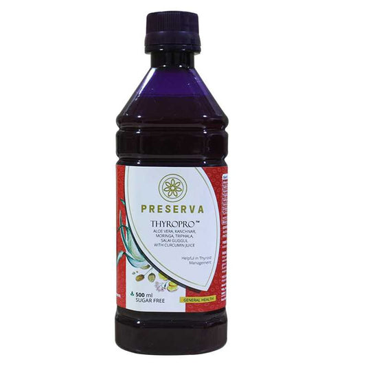 Preserva Wellness Thyropro Juice on a white background.