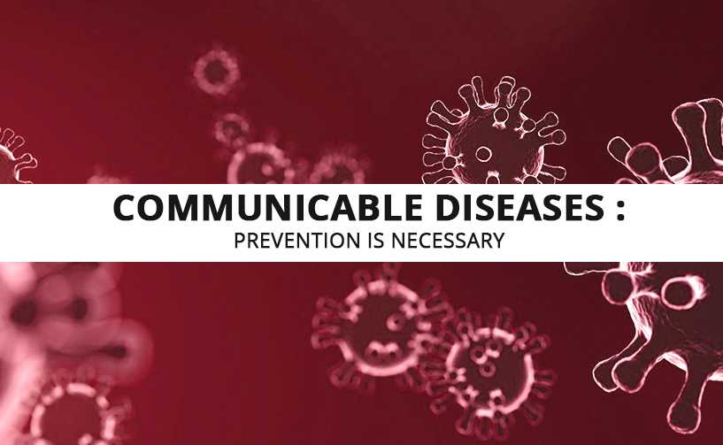 Red Banner with Viruses vector 