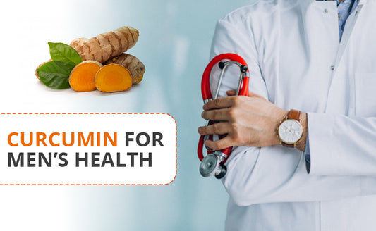 Doctor crossing arms while holding a stethoscope and an organic sliced curcumin