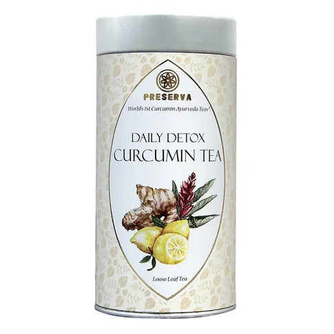 Preserva Wellness Daily Detox Tea Box on a white background.