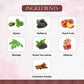 Ingredients of Preserva Wellness Daily Heart Care Tea. (Arjuna, Mulberry, Peach fruit, Moringa, Green Tea leaves, Hibiscus, and Cinnamon powder)